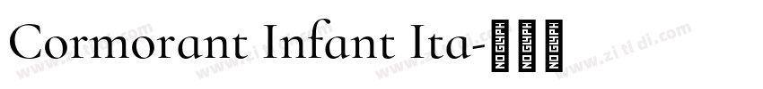 Cormorant Infant Ita字体转换